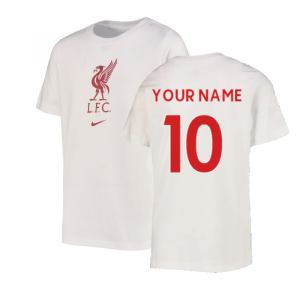 2022-2023 Liverpool Crest Tee (White) - Kids (Your Name)