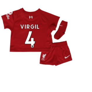 2022-2023 Liverpool Home Baby Kit (VIRGIL 4)