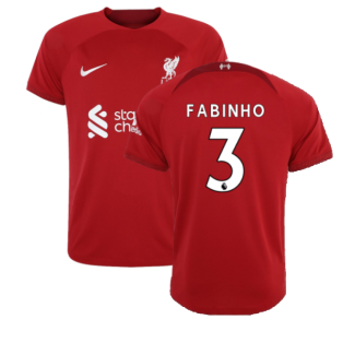 2022-2023 Liverpool Home Shirt (Kids) (FABINHO 3)