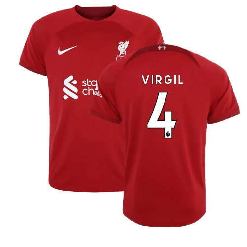 2022-2023 Liverpool Home Shirt (Kids) (VIRGIL 4) 2022-2023 Liverpool Home Shirt (Kids) (VIRGIL 4)
