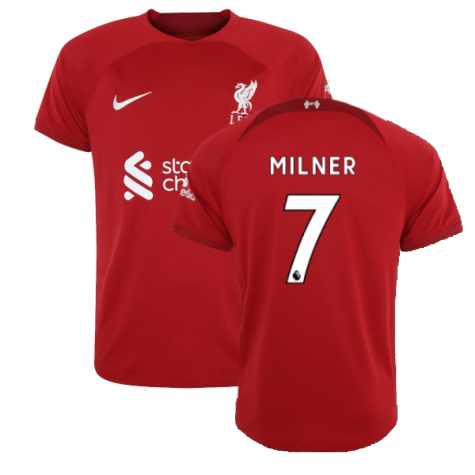 2022-2023 Liverpool Home Shirt (MILNER 7)