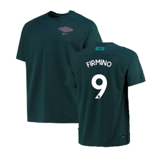 2022-2023 Liverpool Mens Football T-Shirt (Green) (FIRMINO 9)