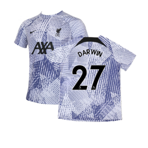 2022-2023 Liverpool Pre-Match Training Shirt (Pure Violet) (DARWIN 27)