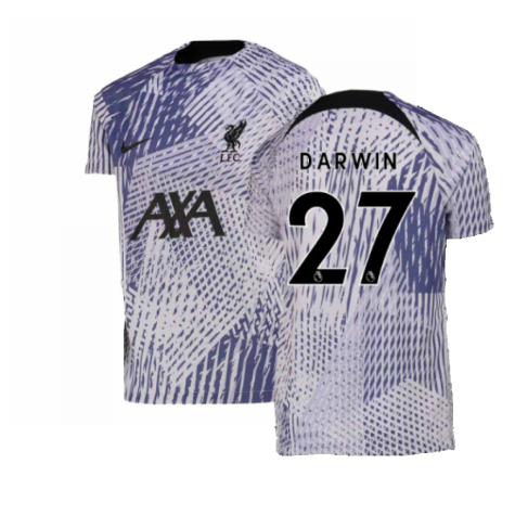 2022-2023 Liverpool Pre-Match Training Shirt (Pure Violet) - Kids (DARWIN 27)