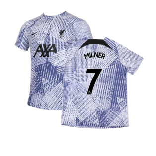 2022-2023 Liverpool Pre-Match Training Shirt (Pure Violet) (MILNER 7)