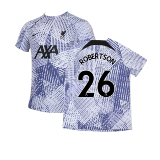 2022-2023 Liverpool Pre-Match Training Shirt (Pure Violet) (ROBERTSON 26)