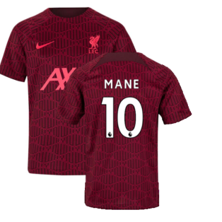 2022-2023 Liverpool Pre-Match Training Shirt (Red) - Kids (MANE 10)