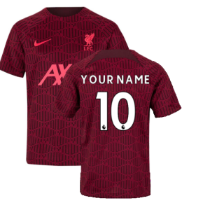 2022-2023 Liverpool Pre-Match Training Shirt (Red) - Kids (Your Name)