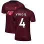 2022-2023 Liverpool Pre-Match Training Shirt (Red) (VIRGIL 4)