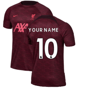 2022-2023 Liverpool Pre-Match Training Shirt (Red) (Your Name)