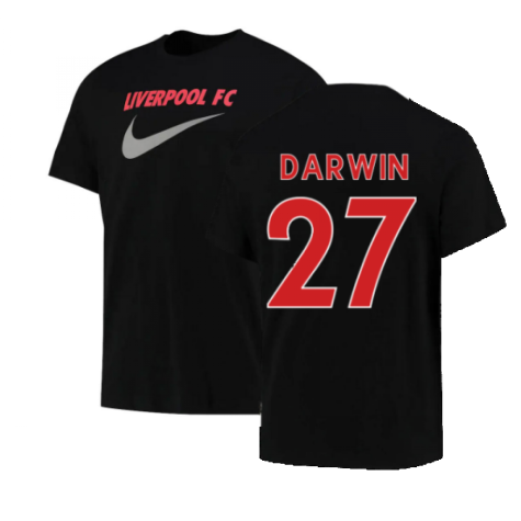 2022-2023 Liverpool Swoosh Tee (Black) (DARWIN 27)