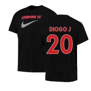 2022-2023 Liverpool Swoosh Tee (Black) (DIOGO J 20)