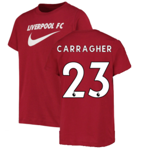 2022-2023 Liverpool Swoosh Tee (Red) (CARRAGHER 23)