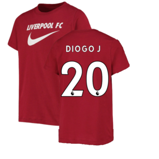 2022-2023 Liverpool Swoosh Tee (Red) (DIOGO J 20)