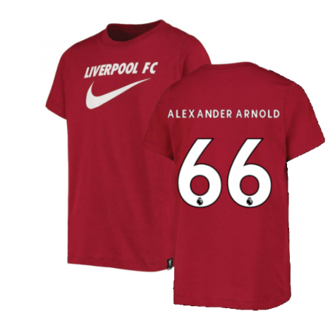 2022-2023 Liverpool Swoosh Tee (Red) - Kids (ALEXANDER ARNOLD 66)