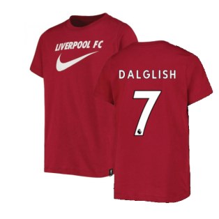 2022-2023 Liverpool Swoosh Tee (Red) - Kids (DALGLISH 7)