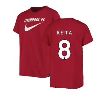 2022-2023 Liverpool Swoosh Tee (Red) - Kids (KEITA 8)