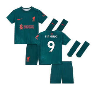 2022-2023 Liverpool Third Little Boys Mini Kit (FIRMINO 9)