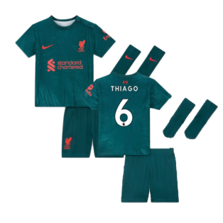 2022-2023 Liverpool Third Little Boys Mini Kit (THIAGO 6)