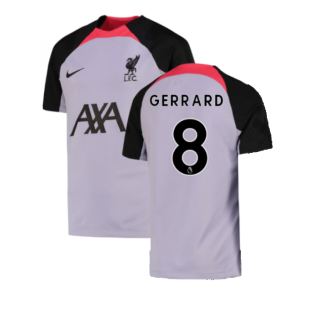 2022-2023 Liverpool Training Shirt (Purple Dawn) - Kids (GERRARD 8)
