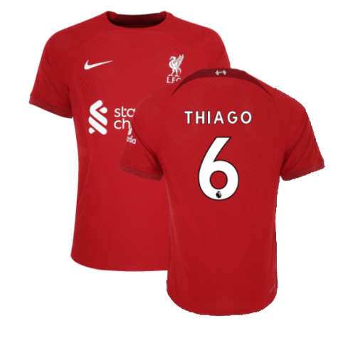 2022-2023 Liverpool Vapor Home Shirt (THIAGO 6)