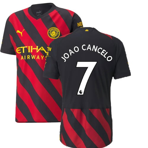 2022-2023 Man City Authentic Away Shirt (JOAO CANCELO 7)
