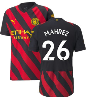 2022-2023 Man City Authentic Away Shirt (MAHREZ 26)