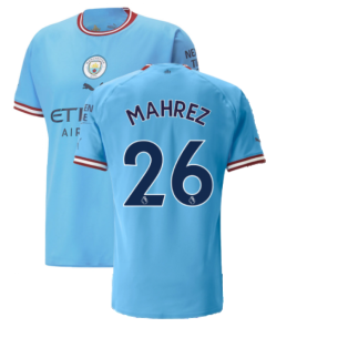 2022-2023 Man City Authentic Home Shirt (MAHREZ 26)