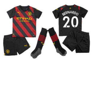 2022-2023 Man City Away Mini Kit (BERNARDO 20)