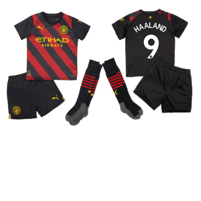 2022-2023 Man City Away Mini Kit (HAALAND 9)