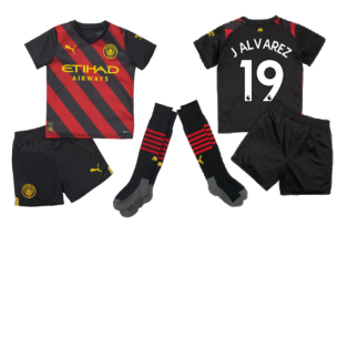 2022-2023 Man City Away Mini Kit (J ALVAREZ 19)