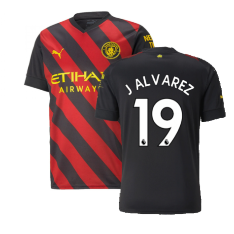 2022-2023 Man City Away Shirt (J ALVAREZ 19)