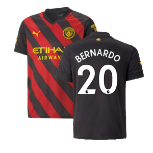 2022-2023 Man City Away Shirt (Kids) (BERNARDO 20)