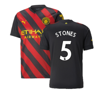 2022-2023 Man City Away Shirt (STONES 5)