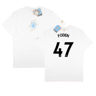 2022-2023 Man City Chinese New Year Tee (White) (Foden 47)