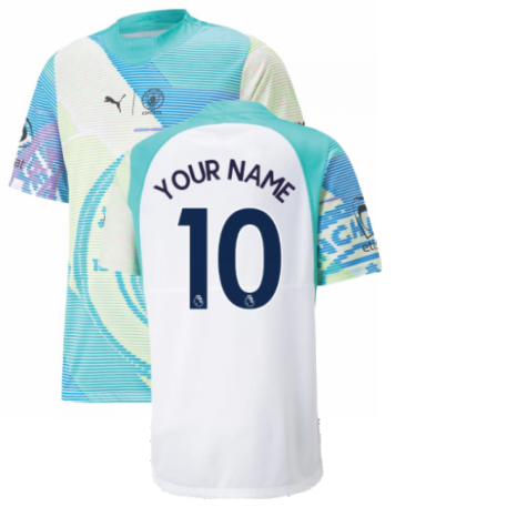 2022-2023 Man City Gameday Jersey (White) (Your Name)
