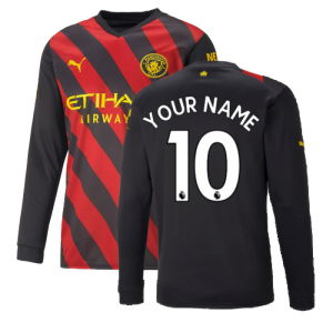 2022-2023 Man City Long Sleeve Away Shirt
