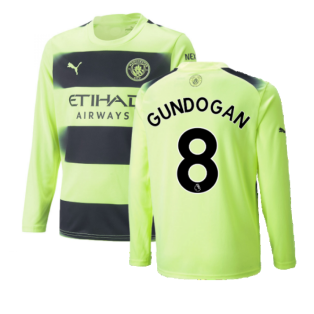 2022-2023 Man City Long Sleeve Third Shirt (GUNDOGAN 8)