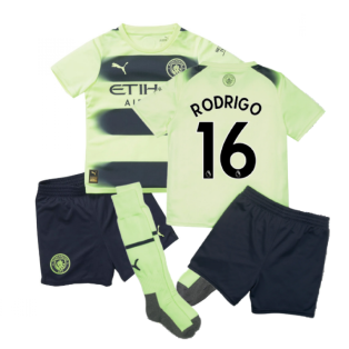 2022-2023 Man City Third Mini Kit (RODRIGO 16)