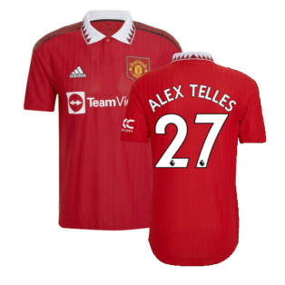 2022-2023 Man Utd Authentic Home Shirt (ALEX TELLES 27)