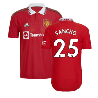 2022-2023 Man Utd Authentic Home Shirt (SANCHO 25)