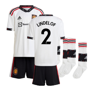 2022-2023 Man Utd Away Mini Kit (LINDELOF 2)