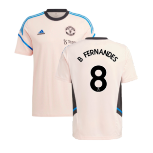 2022-2023 Man Utd Convido 22 Training Tee (Pink) (B FERNANDES 8)