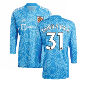 2022-2023 Man Utd Home Goalkeeper Shirt (Blue) (DUBRAVKA 31)
