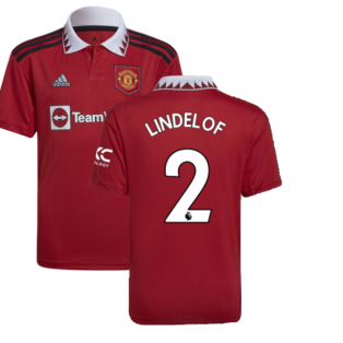 2022-2023 Man Utd Home Shirt (Kids) (LINDELOF 2)