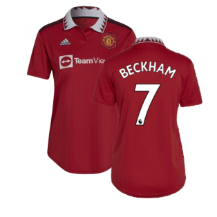 2022-2023 Man Utd Home Shirt (Ladies) (BECKHAM 7)