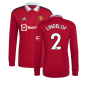 2022-2023 Man Utd Long Sleeve Home Shirt (LINDELOF 2)