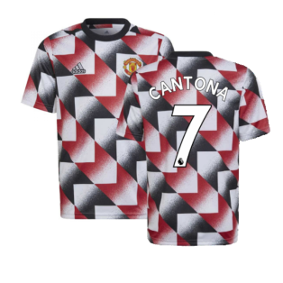 2022-2023 Man Utd Pre-Match Shirt (White) - Kids (CANTONA 7)
