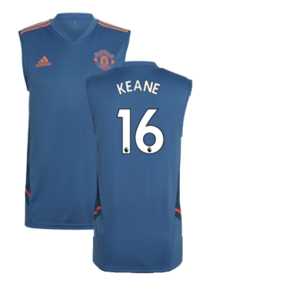2022-2023 Man Utd Sleeveless Jersey (Blue) (KEANE 16)