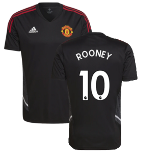 2022-2023 Man Utd Training Shirt (Black) (ROONEY 10)